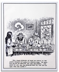 Robert Crumb Original Illustration for The Monkey Wrench Gang -- Measures 10.5 x 12.75